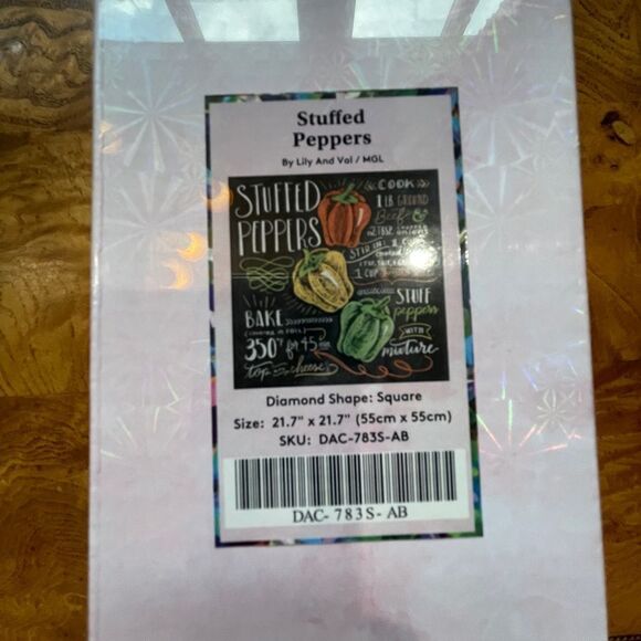 Stuffed Peppers Diamond Art Club diamond painting kit! - Picture 2 of 3